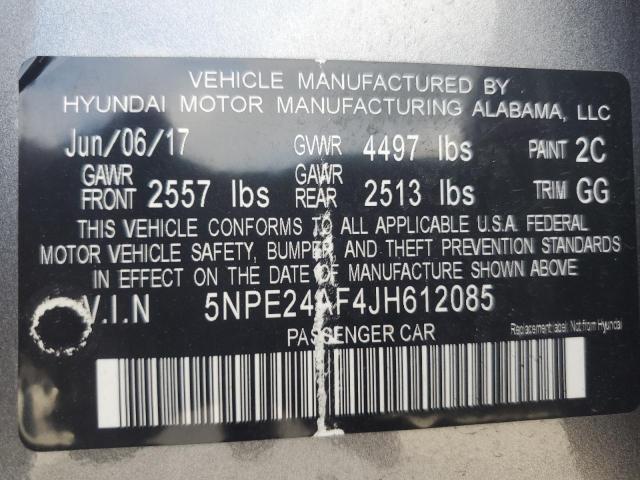 Photo 12 VIN: 5NPE24AF4JH612085 - HYUNDAI SONATA SE 