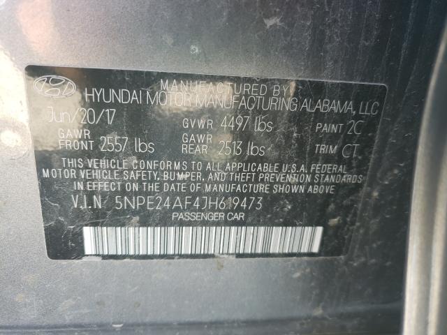 Photo 9 VIN: 5NPE24AF4JH619473 - HYUNDAI SONATA 