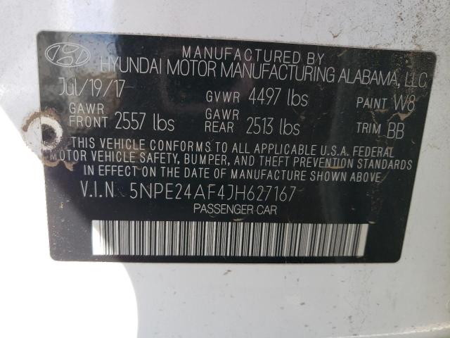 Photo 11 VIN: 5NPE24AF4JH627167 - HYUNDAI SONATA SE 