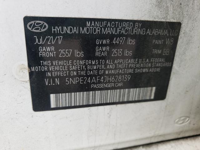 Photo 9 VIN: 5NPE24AF4JH628139 - HYUNDAI SONATA SE 