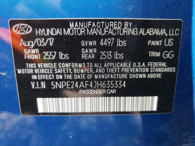 Photo 9 VIN: 5NPE24AF4JH635334 - HYUNDAI SONATA SE 