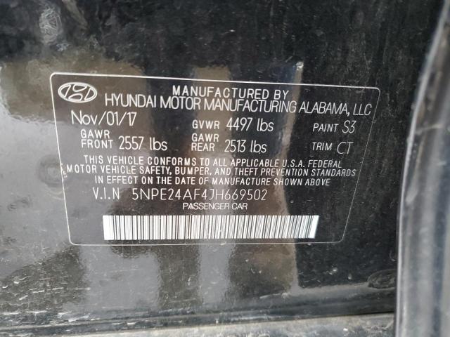 Photo 11 VIN: 5NPE24AF4JH669502 - HYUNDAI SONATA 