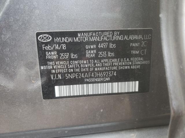 Photo 9 VIN: 5NPE24AF4JH692374 - HYUNDAI SONATA 