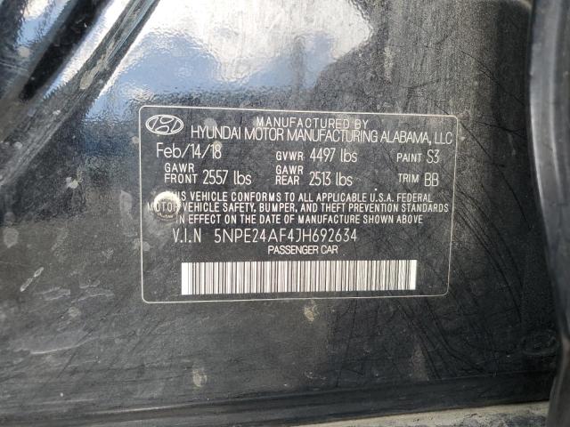 Photo 11 VIN: 5NPE24AF4JH692634 - HYUNDAI SONATA SE 