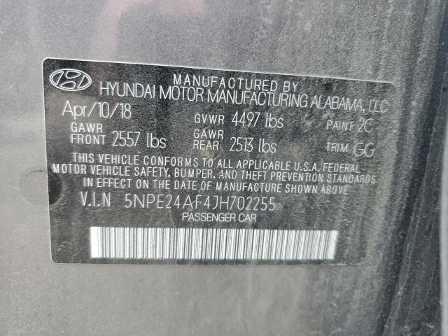 Photo 12 VIN: 5NPE24AF4JH702255 - HYUNDAI SONATA SE 