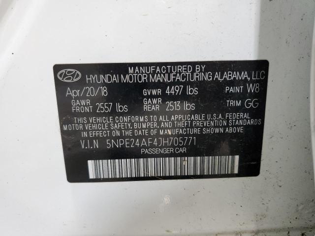 Photo 12 VIN: 5NPE24AF4JH705771 - HYUNDAI SONATA SE 