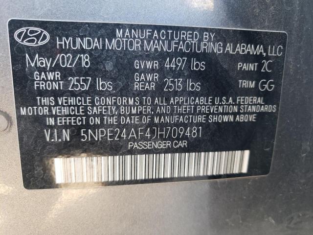 Photo 12 VIN: 5NPE24AF4JH709481 - HYUNDAI SONATA SE 