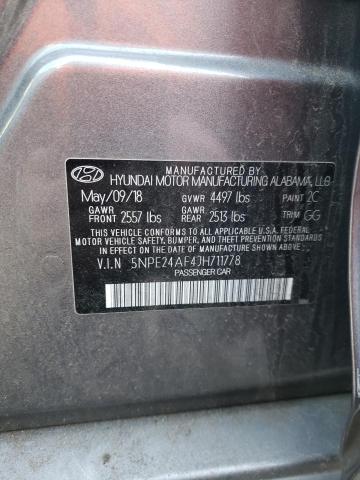 Photo 12 VIN: 5NPE24AF4JH711778 - HYUNDAI SONATA SE 