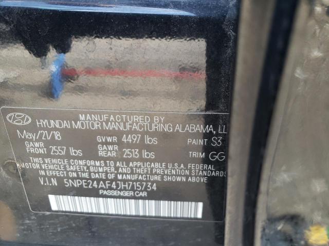 Photo 9 VIN: 5NPE24AF4JH715734 - HYUNDAI SONATA SE 