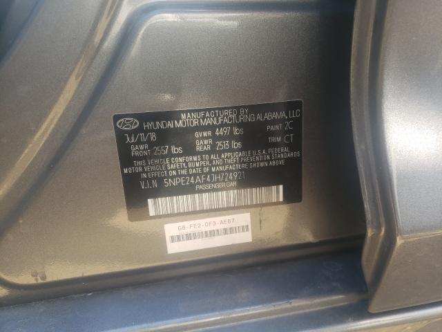 Photo 9 VIN: 5NPE24AF4JH724921 - HYUNDAI SONATA SE 