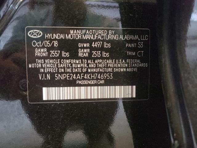 Photo 9 VIN: 5NPE24AF4KH746953 - HYUNDAI SONATA SE 