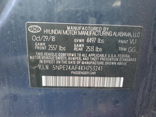 Photo 12 VIN: 5NPE24AF4KH753241 - HYUNDAI SONATA SE 