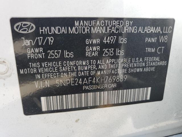 Photo 11 VIN: 5NPE24AF4KH769889 - HYUNDAI SONATA SE 