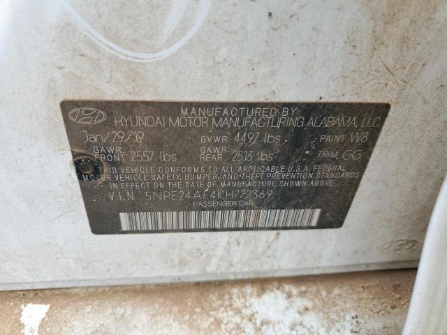 Photo 12 VIN: 5NPE24AF4KH772369 - HYUNDAI SONATA SE 