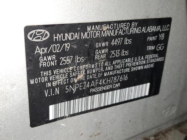 Photo 12 VIN: 5NPE24AF4KH787616 - HYUNDAI SONATA 