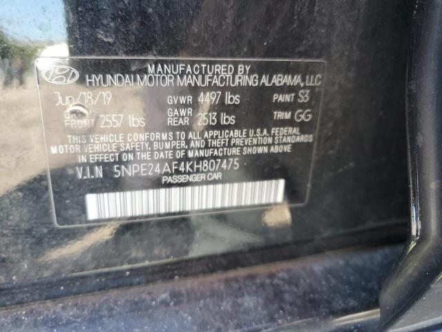 Photo 9 VIN: 5NPE24AF4KH807475 - HYUNDAI SONATA SE 