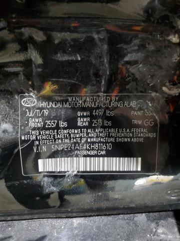 Photo 11 VIN: 5NPE24AF4KH811610 - HYUNDAI SONATA 