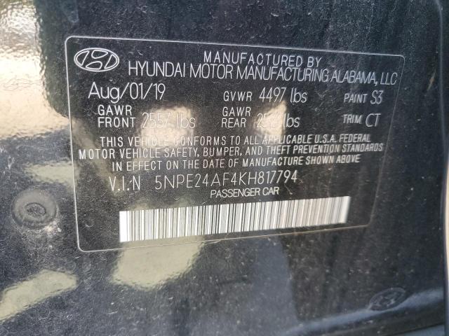 Photo 11 VIN: 5NPE24AF4KH817794 - HYUNDAI SONATA SE 