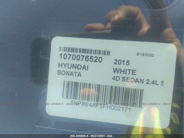 Photo 8 VIN: 5NPE24AF5FH002171 - HYUNDAI SONATA 