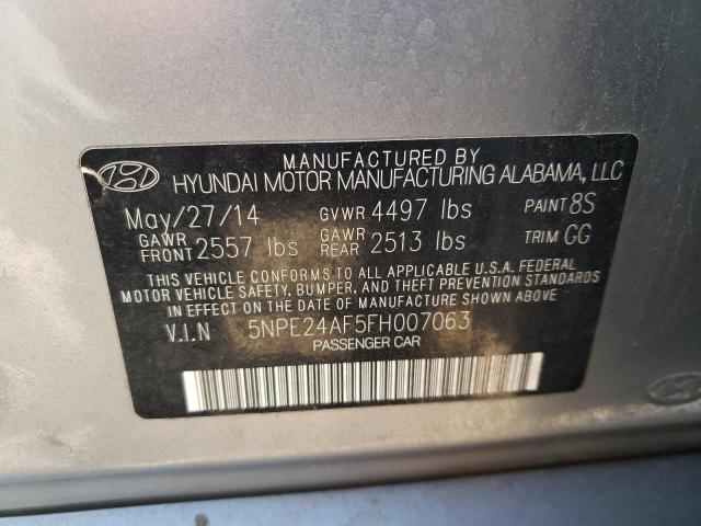 Photo 11 VIN: 5NPE24AF5FH007063 - HYUNDAI SONATA SE 