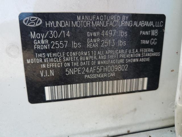 Photo 11 VIN: 5NPE24AF5FH009802 - HYUNDAI SONATA SE 