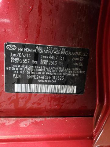 Photo 11 VIN: 5NPE24AF5FH012523 - HYUNDAI SONATA 