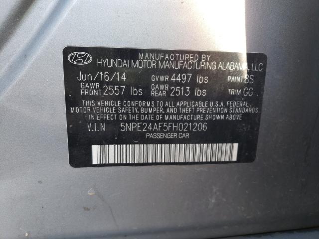 Photo 9 VIN: 5NPE24AF5FH021206 - HYUNDAI SONATA SE 