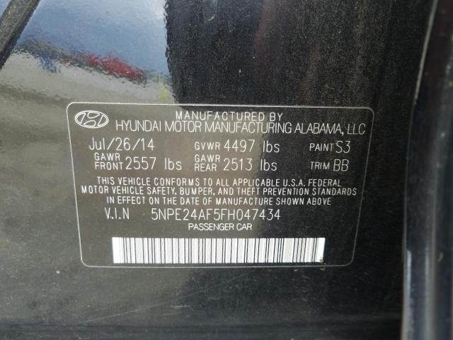 Photo 9 VIN: 5NPE24AF5FH047434 - HYUNDAI SONATA 