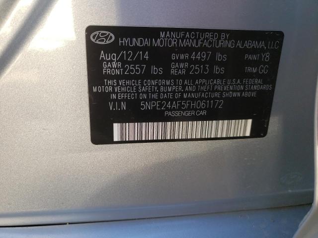 Photo 11 VIN: 5NPE24AF5FH061172 - HYUNDAI SONATA 