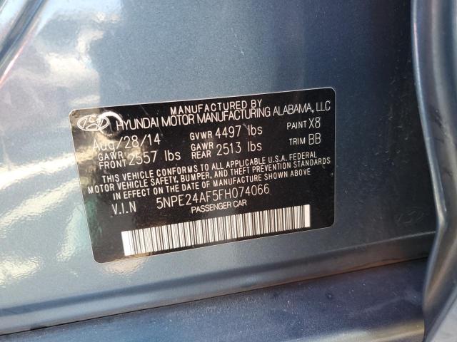 Photo 11 VIN: 5NPE24AF5FH074066 - HYUNDAI SONATA 