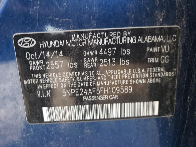 Photo 9 VIN: 5NPE24AF5FH109589 - HYUNDAI SONATA 