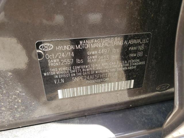 Photo 11 VIN: 5NPE24AF5FH117188 - HYUNDAI SONATA 