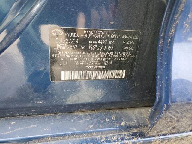 Photo 9 VIN: 5NPE24AF5FH118714 - HYUNDAI SONATA SE 