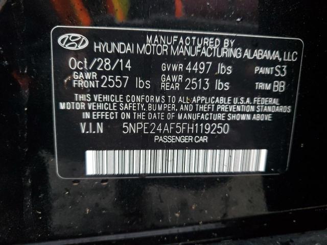 Photo 11 VIN: 5NPE24AF5FH119250 - HYUNDAI SONATA 