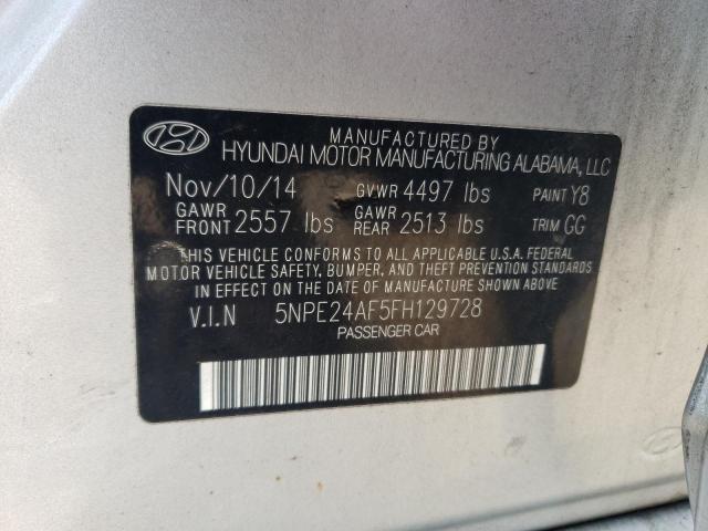 Photo 11 VIN: 5NPE24AF5FH129728 - HYUNDAI SONATA SE 