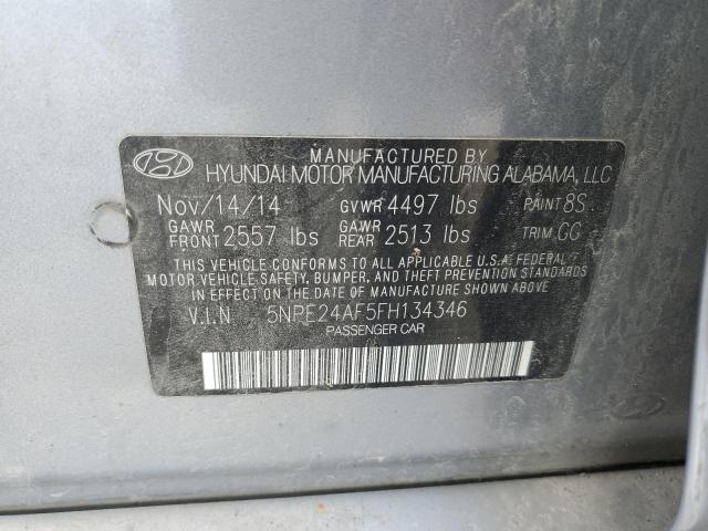 Photo 12 VIN: 5NPE24AF5FH134346 - HYUNDAI SONATA SE 