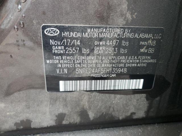 Photo 11 VIN: 5NPE24AF5FH135948 - HYUNDAI SONATA SE 