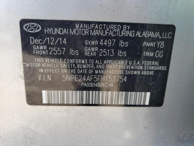 Photo 11 VIN: 5NPE24AF5FH153754 - HYUNDAI SONATA 