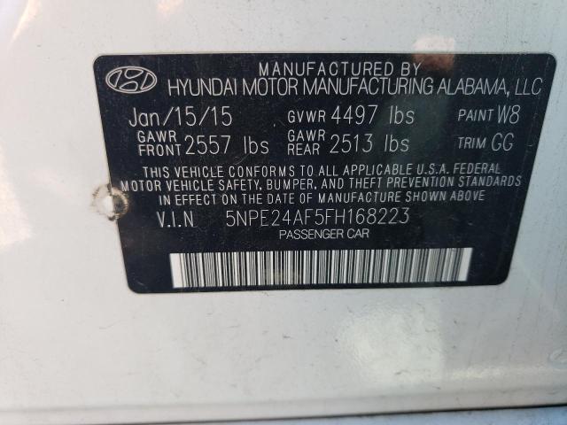 Photo 12 VIN: 5NPE24AF5FH168223 - HYUNDAI SONATA SE 