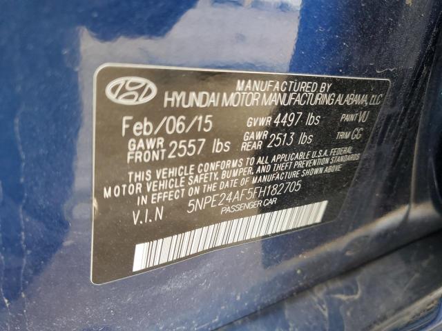 Photo 11 VIN: 5NPE24AF5FH182705 - HYUNDAI SONATA SE 