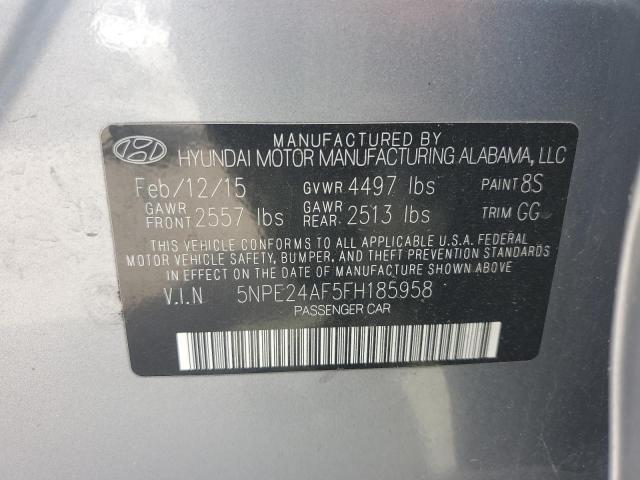 Photo 11 VIN: 5NPE24AF5FH185958 - HYUNDAI SONATA 