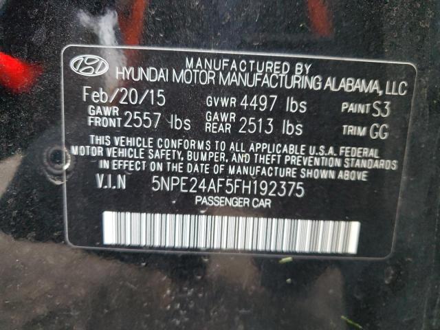 Photo 11 VIN: 5NPE24AF5FH192375 - HYUNDAI SONATA SE 