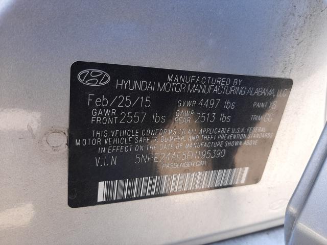 Photo 9 VIN: 5NPE24AF5FH195390 - HYUNDAI SONATA SE 