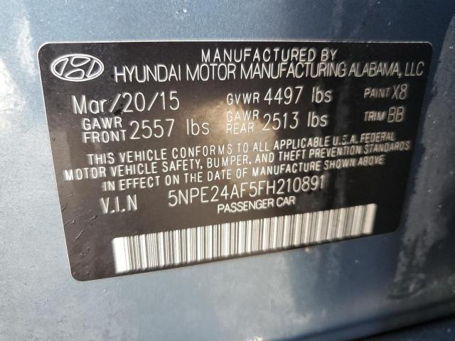 Photo 9 VIN: 5NPE24AF5FH210891 - HYUNDAI SONATA SE 