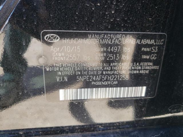 Photo 9 VIN: 5NPE24AF5FH221258 - HYUNDAI SONATA SE 