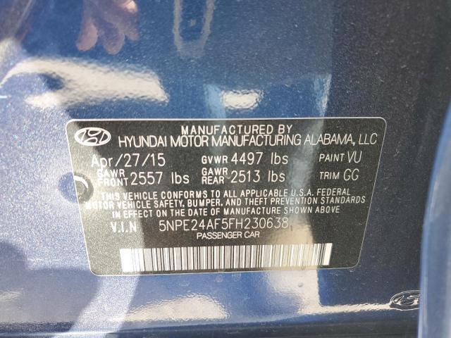 Photo 11 VIN: 5NPE24AF5FH230638 - HYUNDAI SONATA 