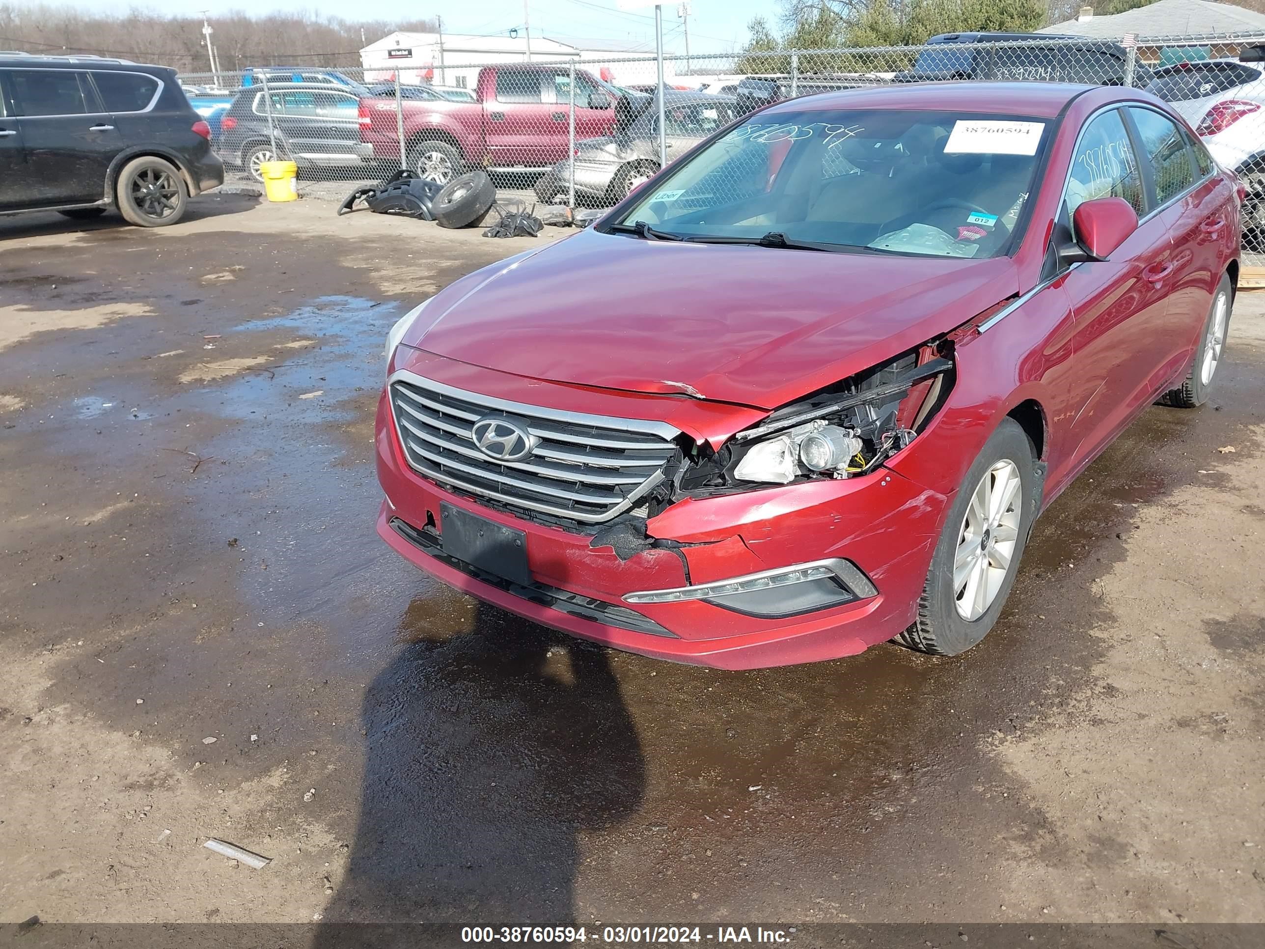 Photo 5 VIN: 5NPE24AF5FH237346 - HYUNDAI SONATA 