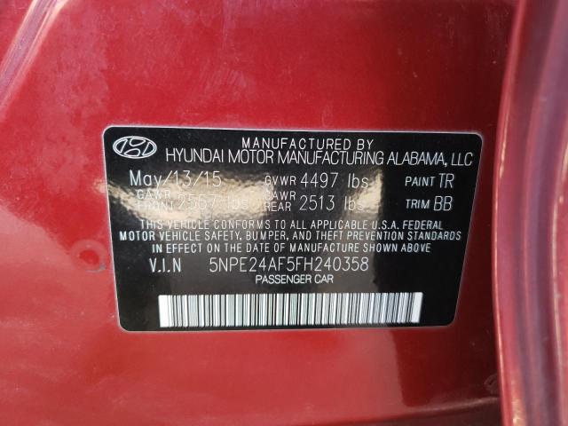 Photo 11 VIN: 5NPE24AF5FH240358 - HYUNDAI SONATA SE 