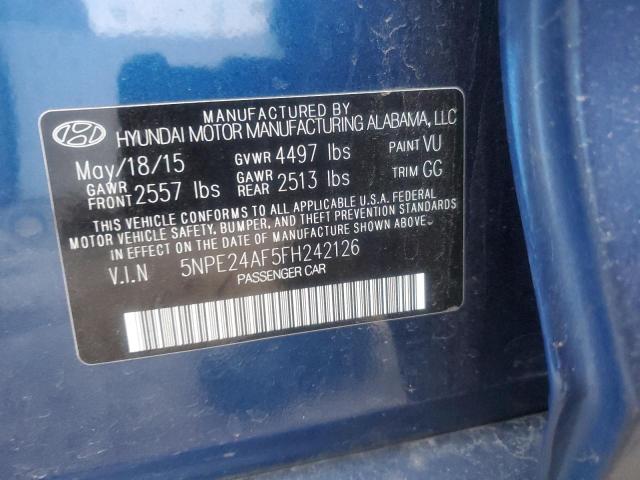 Photo 11 VIN: 5NPE24AF5FH242126 - HYUNDAI SONATA SE 