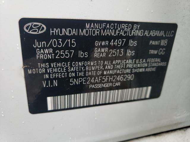 Photo 11 VIN: 5NPE24AF5FH246290 - HYUNDAI SONATA SE 